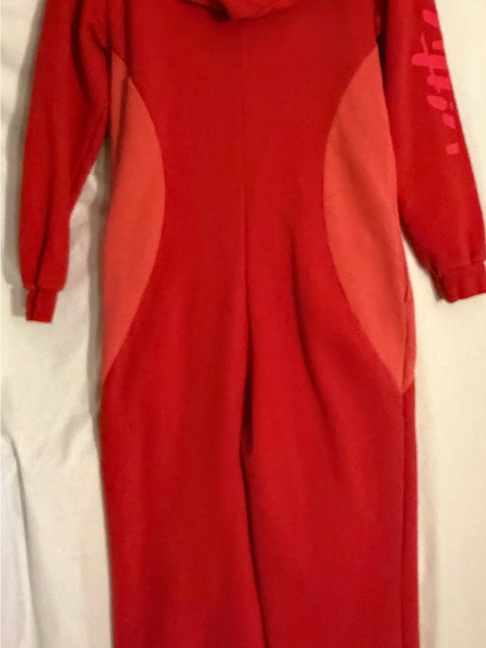 #554 YITTY Red and Orange Kids One-Piece Footie - Picture 10 of 10